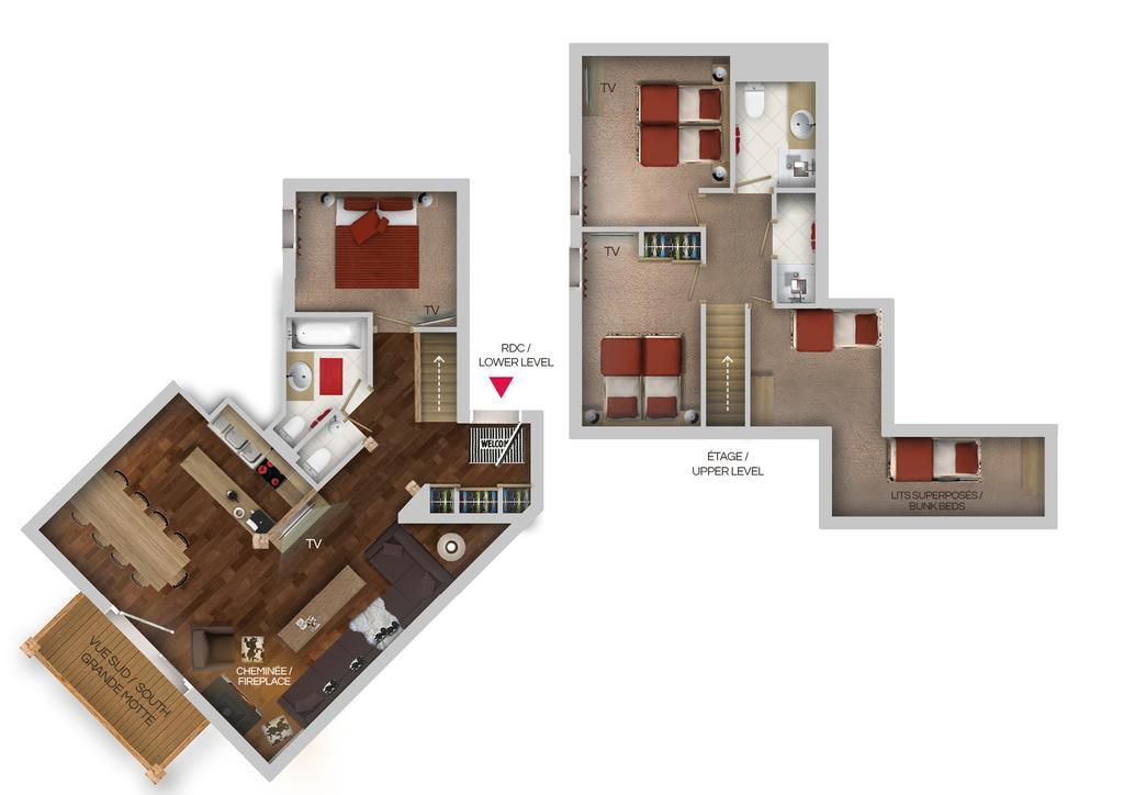 Chalets Montana Planton ทีนเญอ ห้อง รูปภาพ